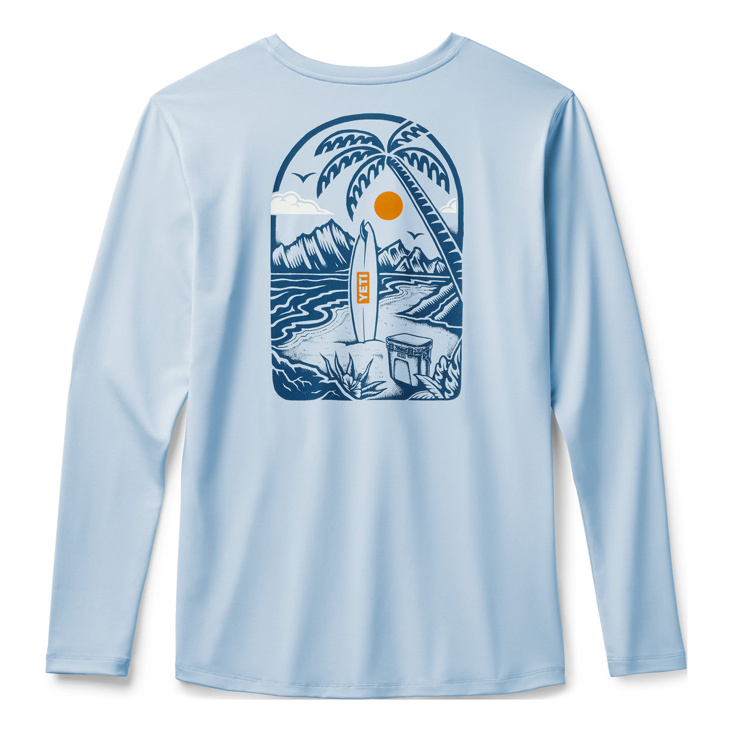 YETI Womens Surf Trip Long Sleeve Sunshirt Light Blue