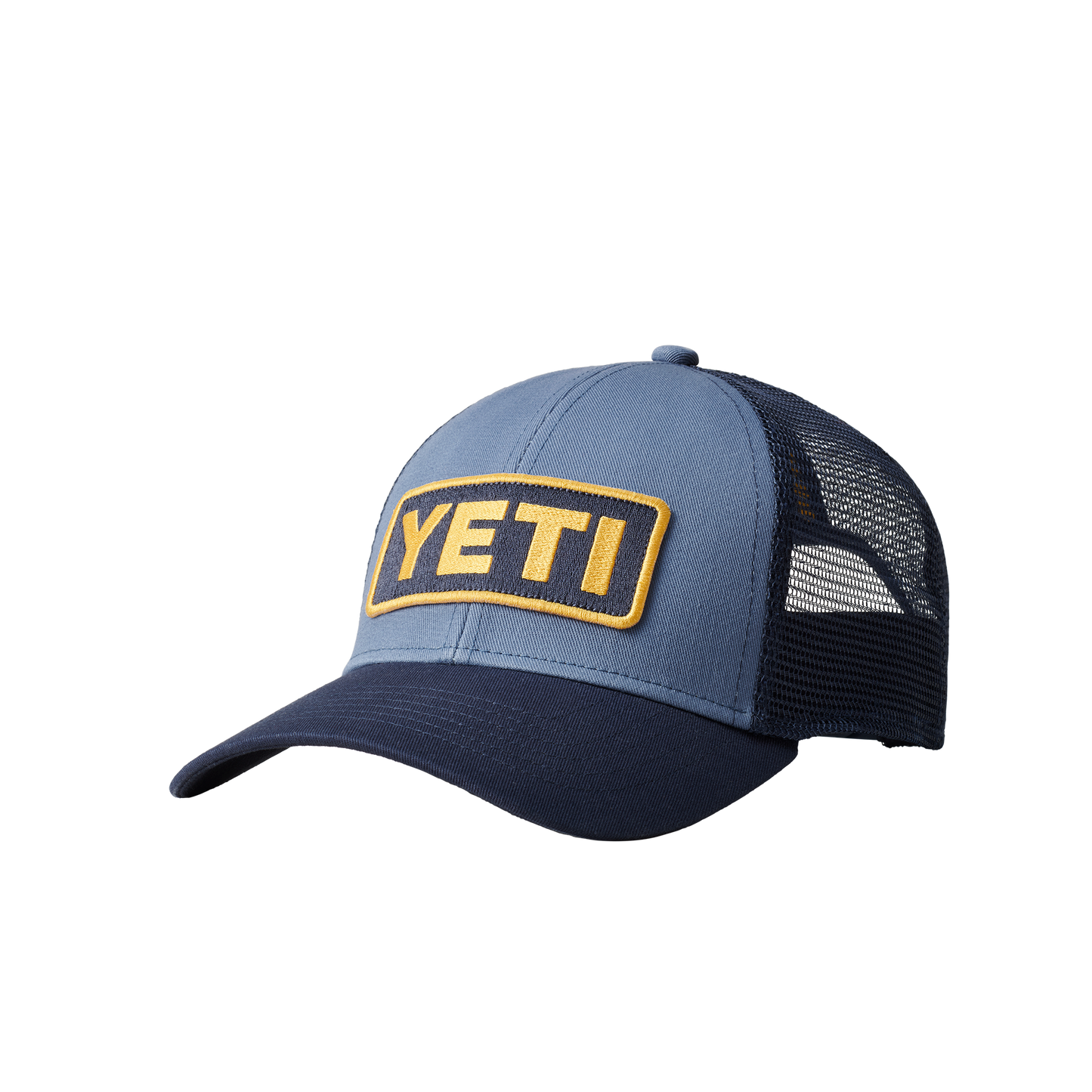 YETI Logo Badge Low Profile Trucker Hat Navy