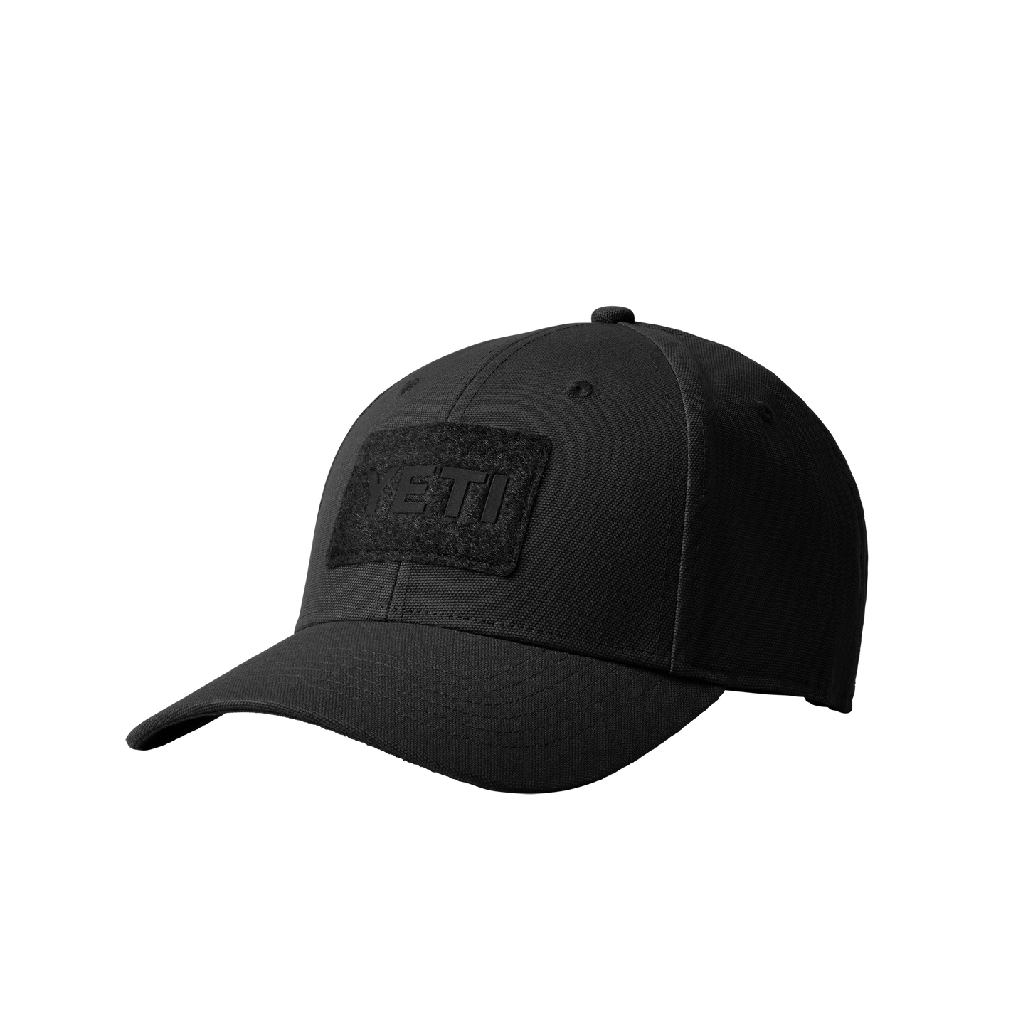 YETI Logo Velcro Badge Hat Black