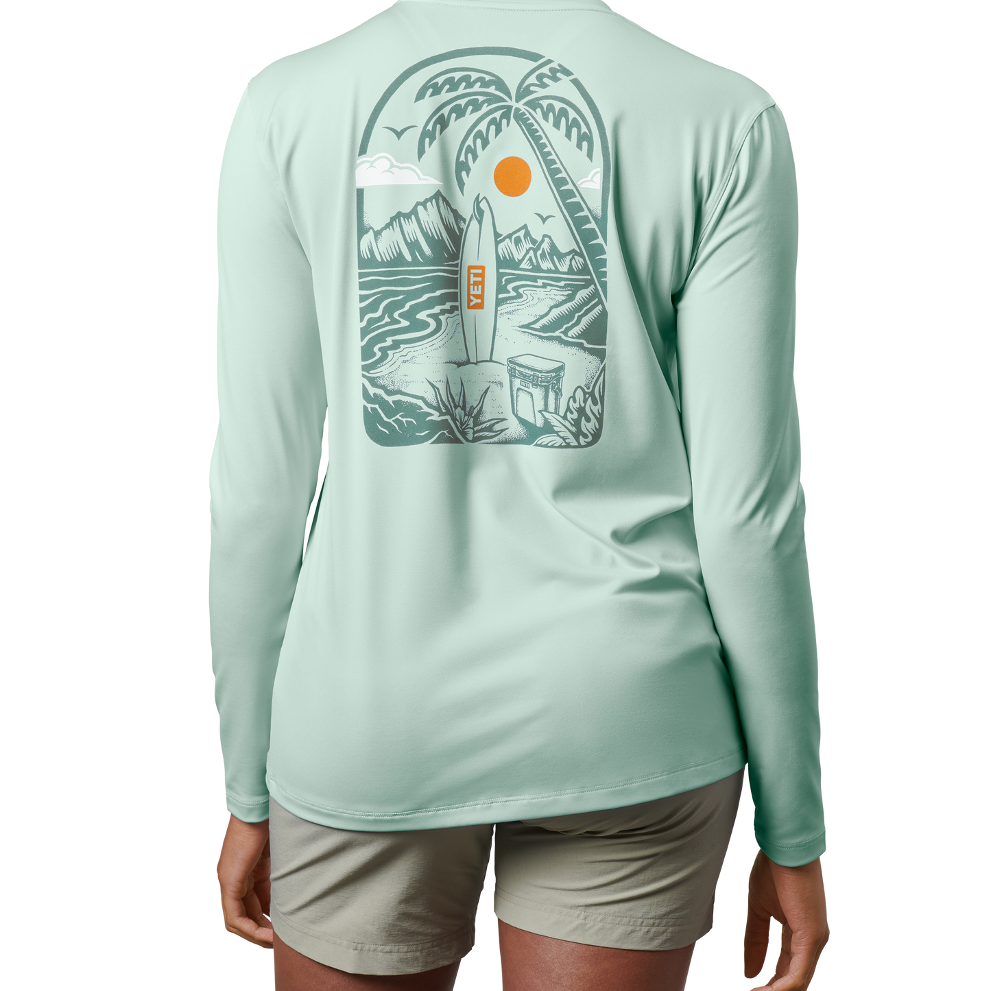 YETI Womens Surf Trip Long Sleeve Sunshirt Ice Mint