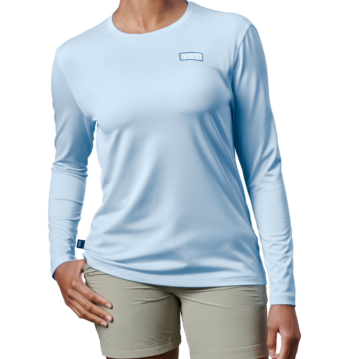 YETI Womens Surf Trip Long Sleeve Sunshirt Light Blue