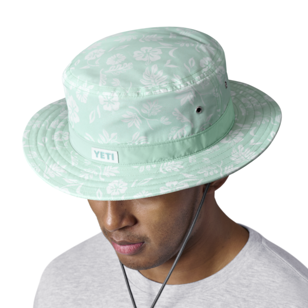 YETI Floral Print Boonie Hat Ice Blue