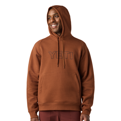 YETI YETI™ Logo Built for the Wild Fleece Hoodie Rust