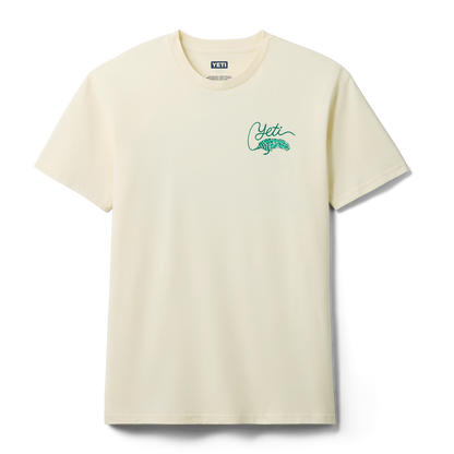 YET Tarpon Flies Short Sleeve T-Shirt Ecru