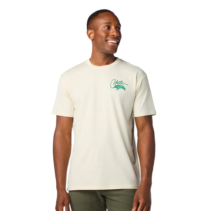 YET Tarpon Flies Short Sleeve T-Shirt Ecru