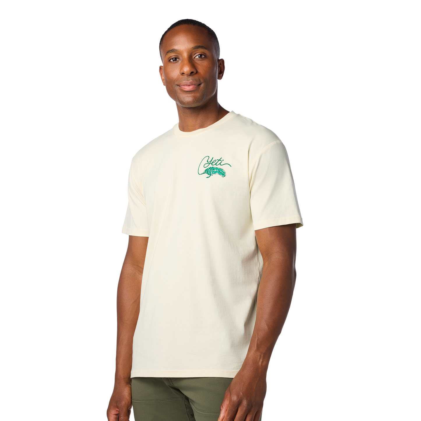YET Tarpon Flies Short Sleeve T-Shirt Ecru