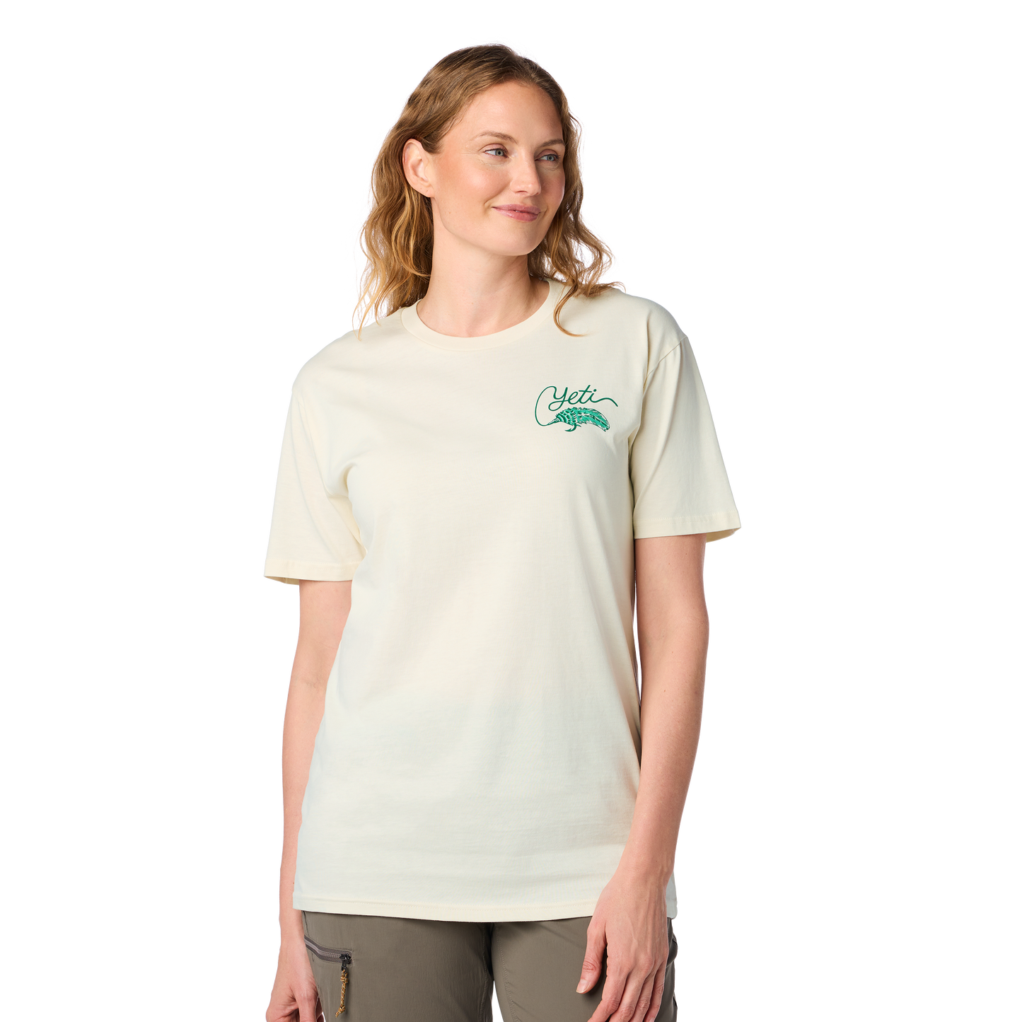 YET Tarpon Flies Short Sleeve T-Shirt Ecru