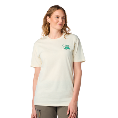 YET Tarpon Flies Short Sleeve T-Shirt Ecru