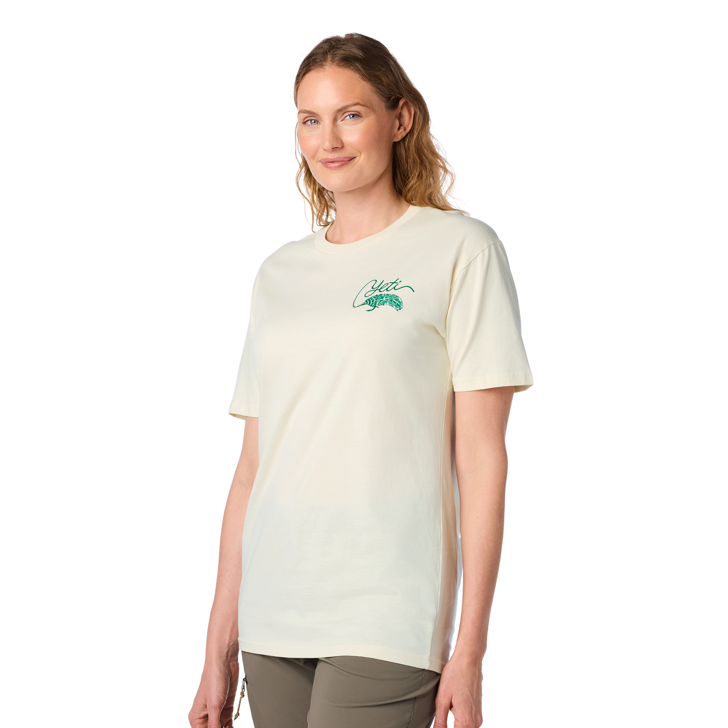 YET Tarpon Flies Short Sleeve T-Shirt Ecru