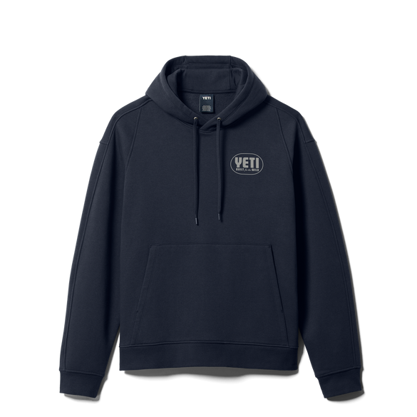 YETI Retro Built for the Wild Pullover Fleece Hoodie Navy