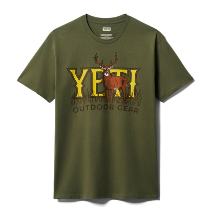 YETI Whitetail Short Sleeve T-Shirt Army