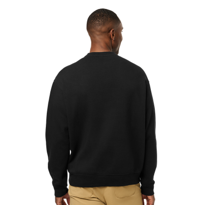 YETI™ Logo Script Fleece Crew Neck Black
