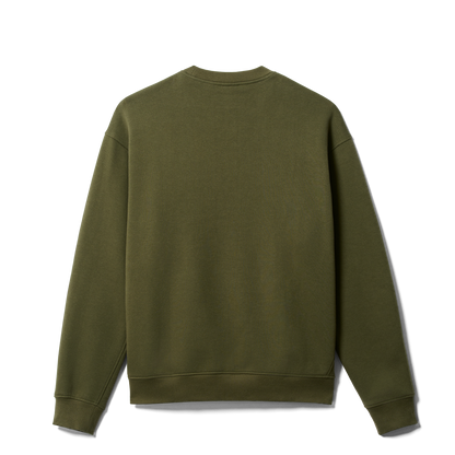 YETI™ Logo Script Fleece Crew Neck Olive