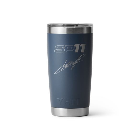 YETI ORACLE RED BULL RACING Rambler® 20 oz (591 ml) Tumbler - Driver Badge - Checo Navy