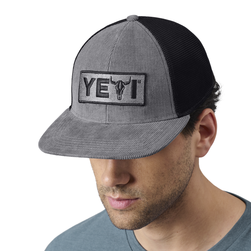 YETI Steer Flat Brim Hat Grey