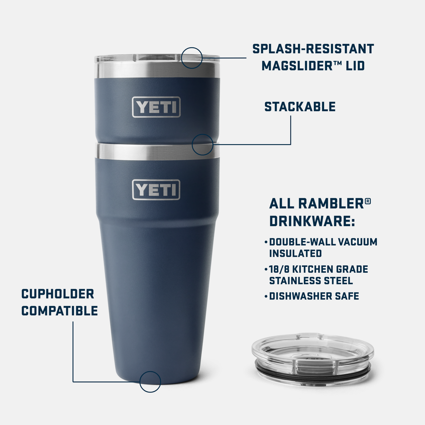 YETI Rambler® 30 oz (887 ml) Stackable Cup Stainless Steel