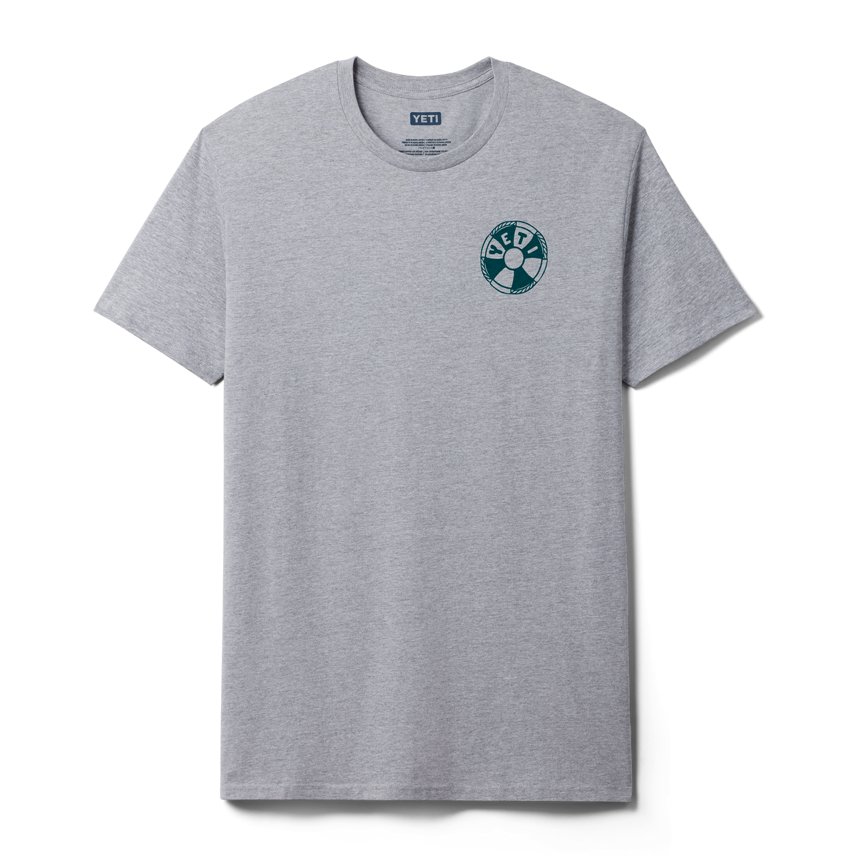 YETI Nautical Octopus Short Sleeve T-Shirt Grey