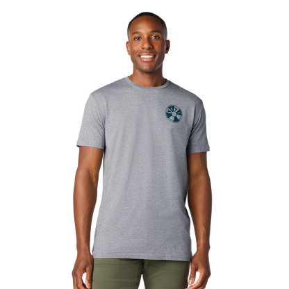 YETI Nautical Octopus Short Sleeve T-Shirt Grey
