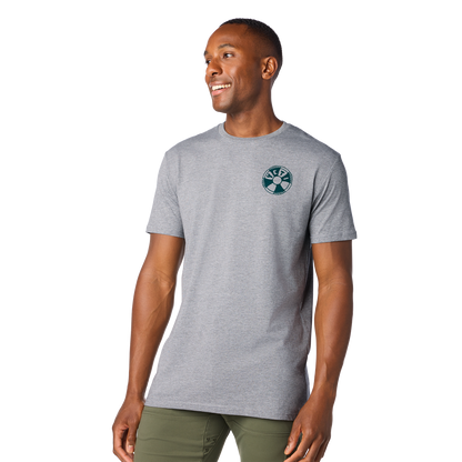 YETI Nautical Octopus Short Sleeve T-Shirt Grey