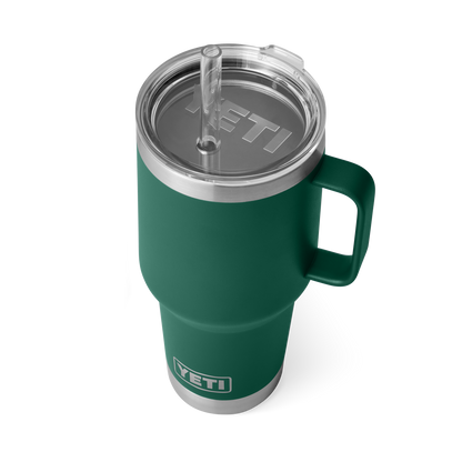 YETI Rambler® 35 oz (1 l) Straw Mug Black Forest Green