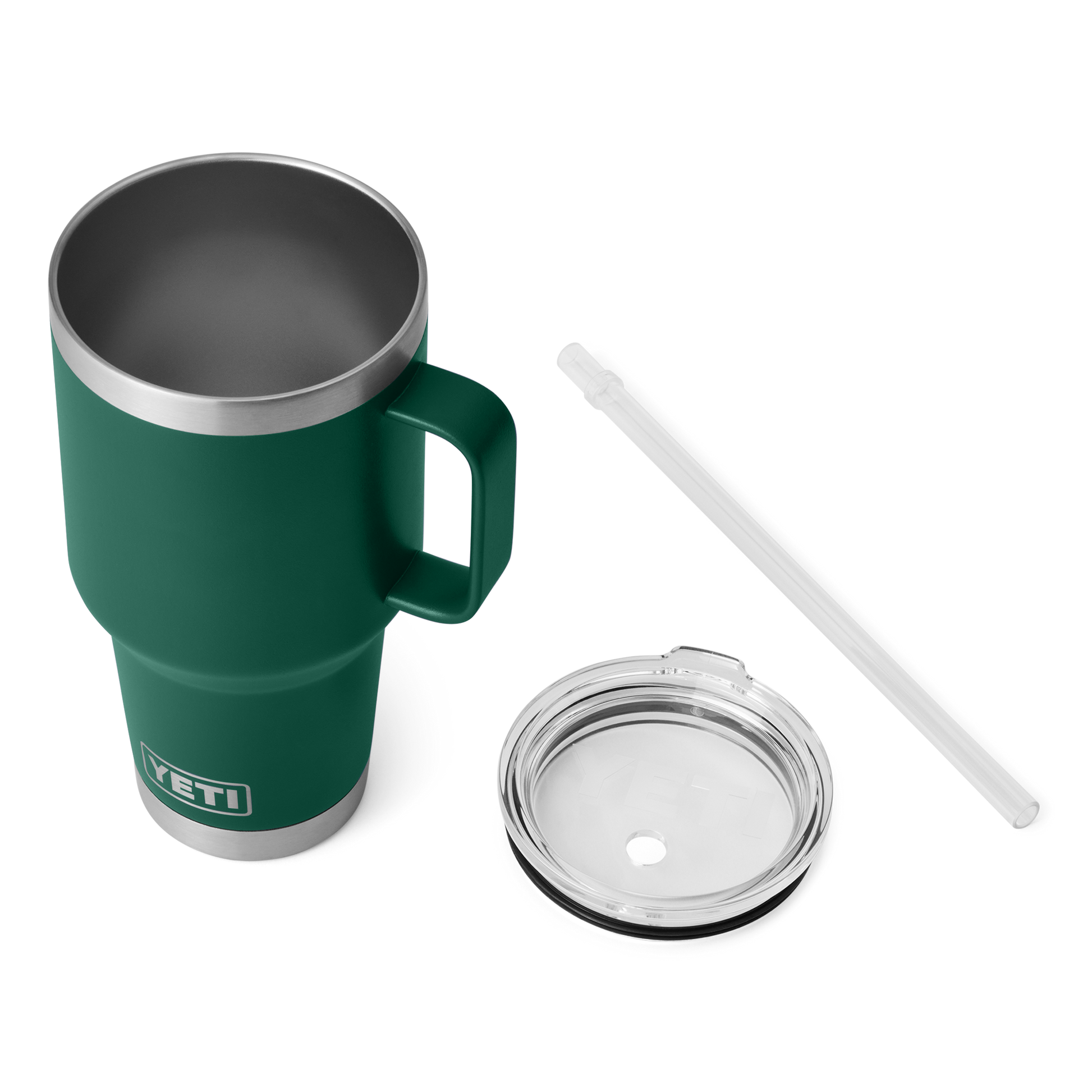 YETI Rambler® 35 oz (1 l) Straw Mug Black Forest Green
