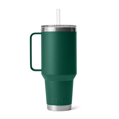 YETI Rambler® 42 oz (1.2 l) Straw Mug Black Forest Green