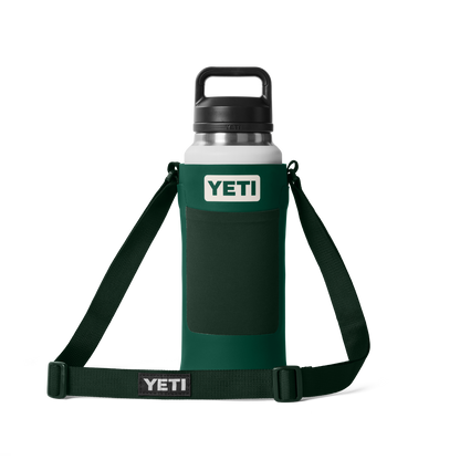 YETI Rambler® Bottle Sling Large Black Forest Green