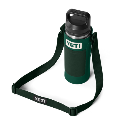 YETI Rambler® Bottle Sling Small Black Forest Green