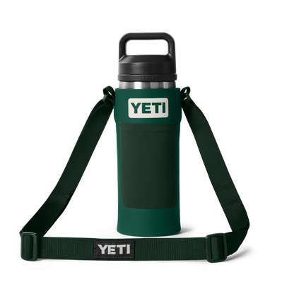 YETI Rambler® Bottle Sling Small Black Forest Green