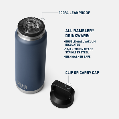 YETI Rambler® 36 oz (1065 ml) Bottle With Chug Cap Charcoal