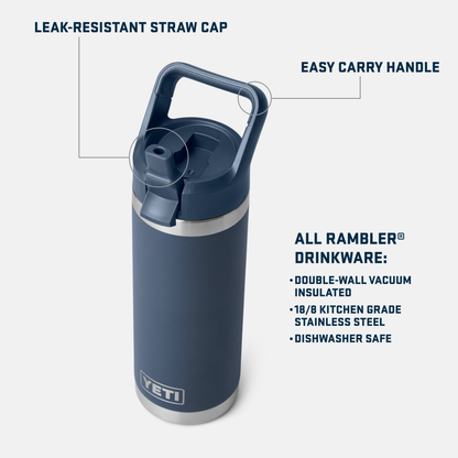 YETI Rambler® 18 oz (532 ml) Bottle Reef Blue