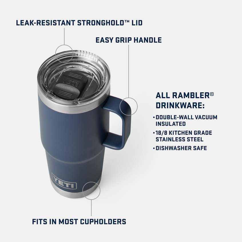 YETI Rambler® 20 oz (591 ml) Travel Mug Navy