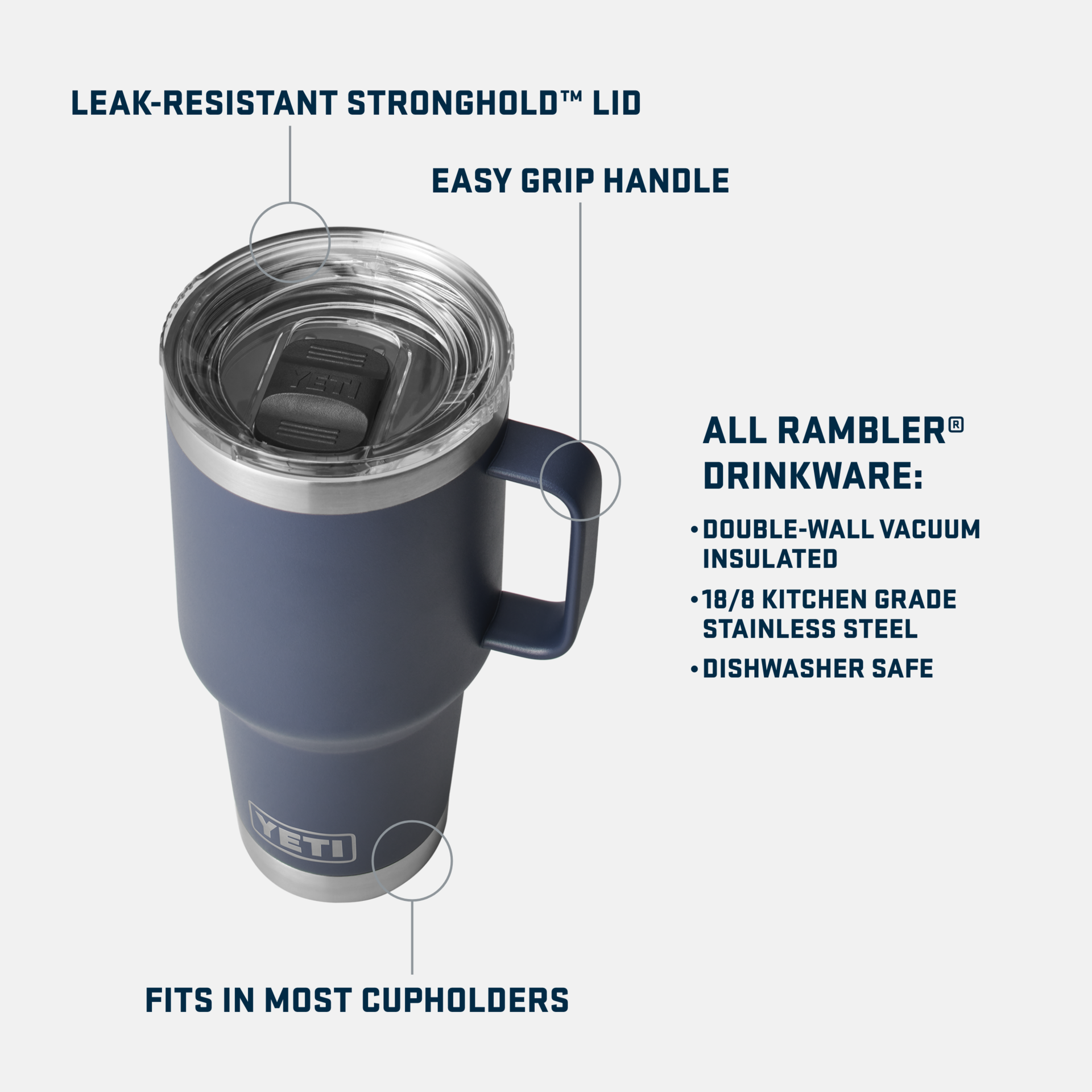 YETI Rambler® 30 oz (887 ml) Travel Mug Agave Teal