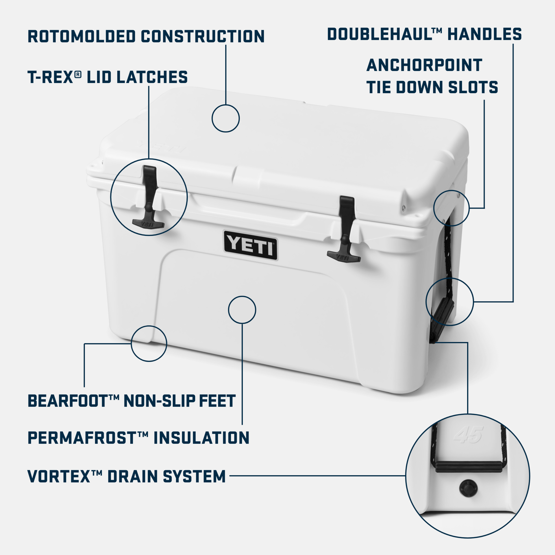 YETI Tundra® 45 Cool Box Harvest Red