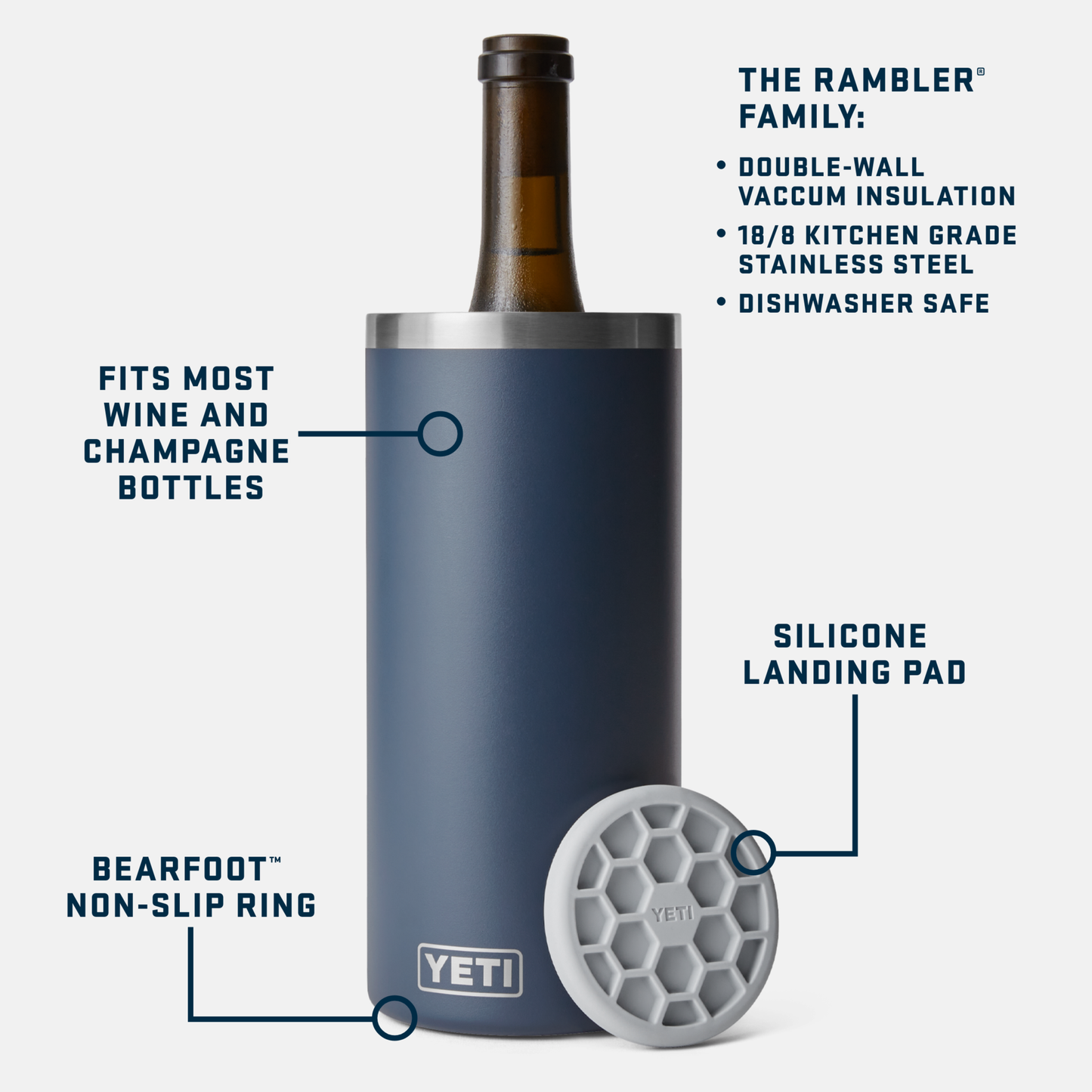 YETI Rambler® Wine Chiller White