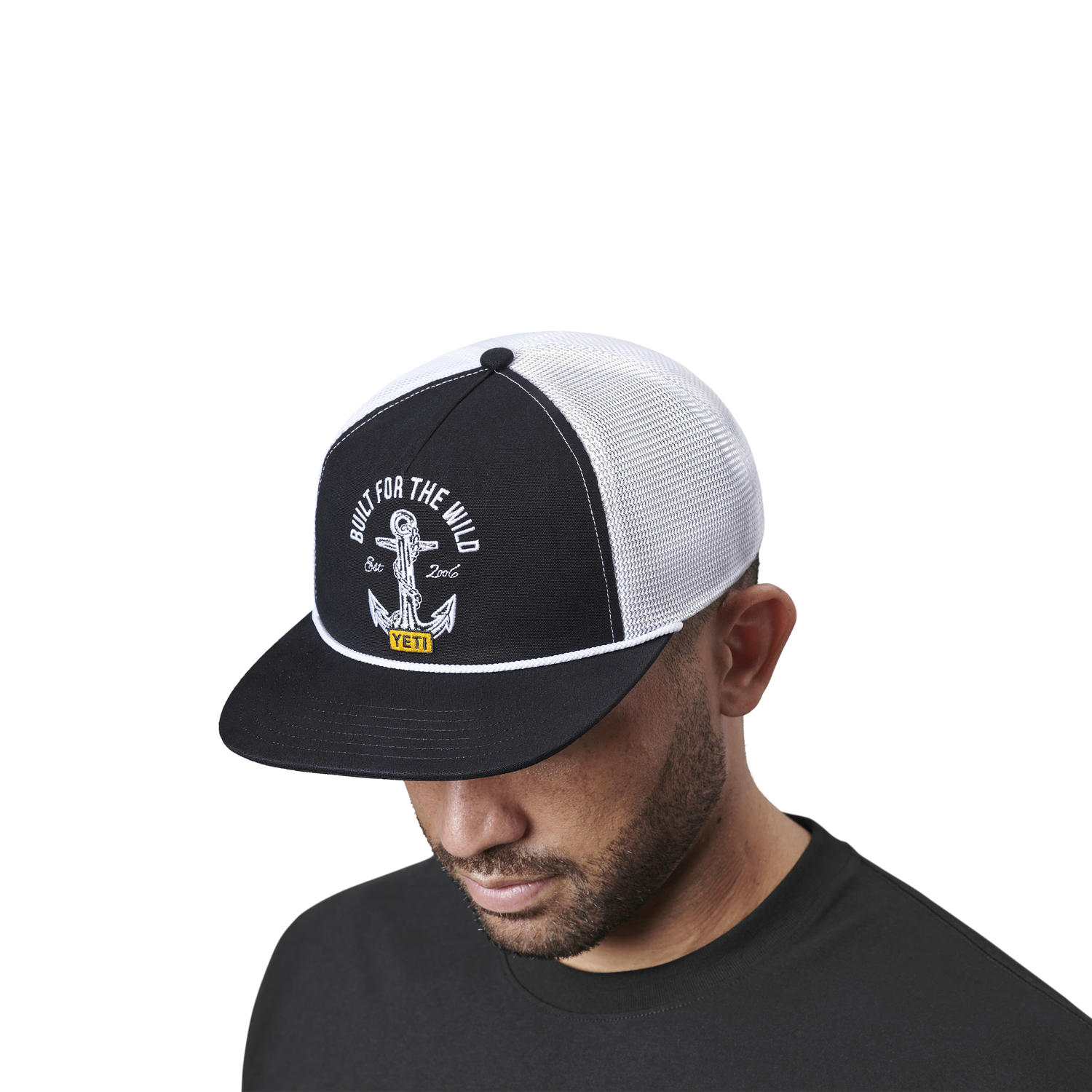 YETI Open Seas Rope Flat Brim Hat Black