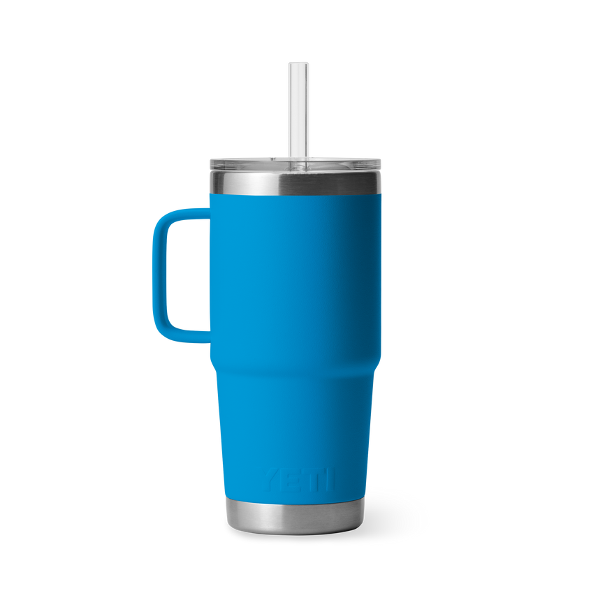 YETI Rambler® 25 oz (710 ml) Straw Mug Big Wave Blue