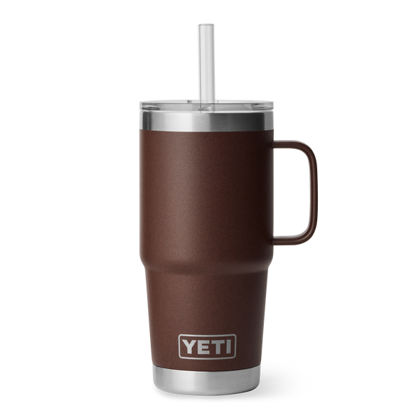 YETI Rambler® 25 oz (710 ml) Straw Mug Wetlands Brown