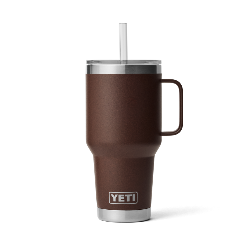 YETI Rambler® 35 oz (994 ml) Straw Mug Wetlands Brown