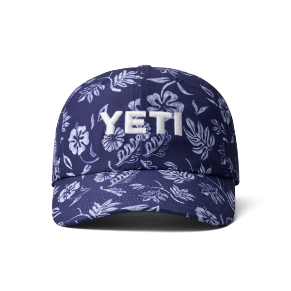 YETI Floral Print Baseball Cap Navy