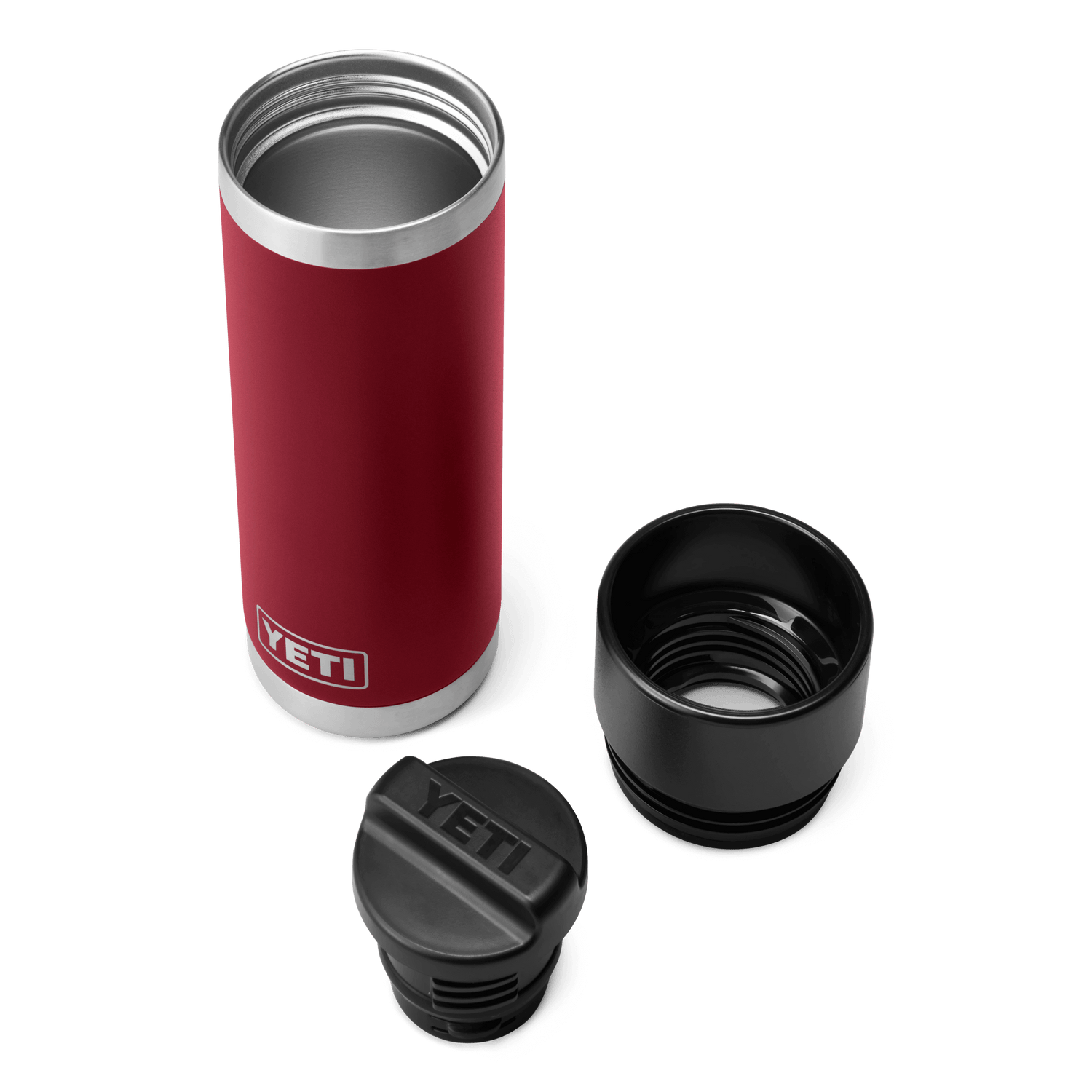 YETI Rambler® 18 oz (532 ml) Bottle With Hotshot Cap Harvest Red