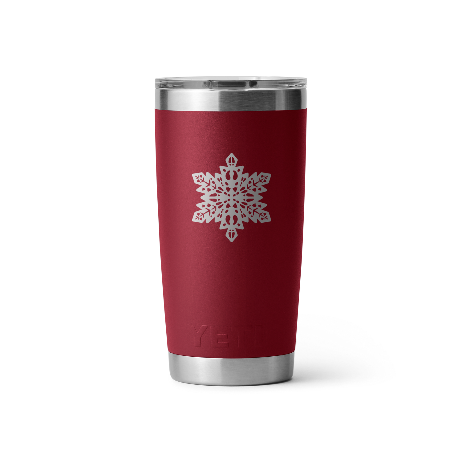 Rambler® 20 oz (591 ml) Tumbler - Snowflake Harvest Red