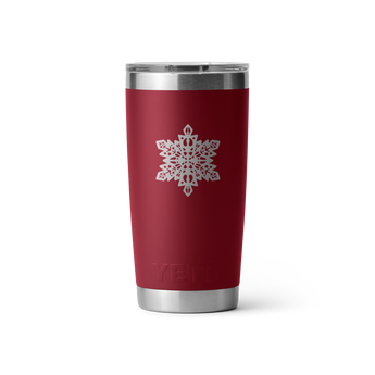Rambler® 20 oz (591 ml) Tumbler - Snowflake Harvest Red