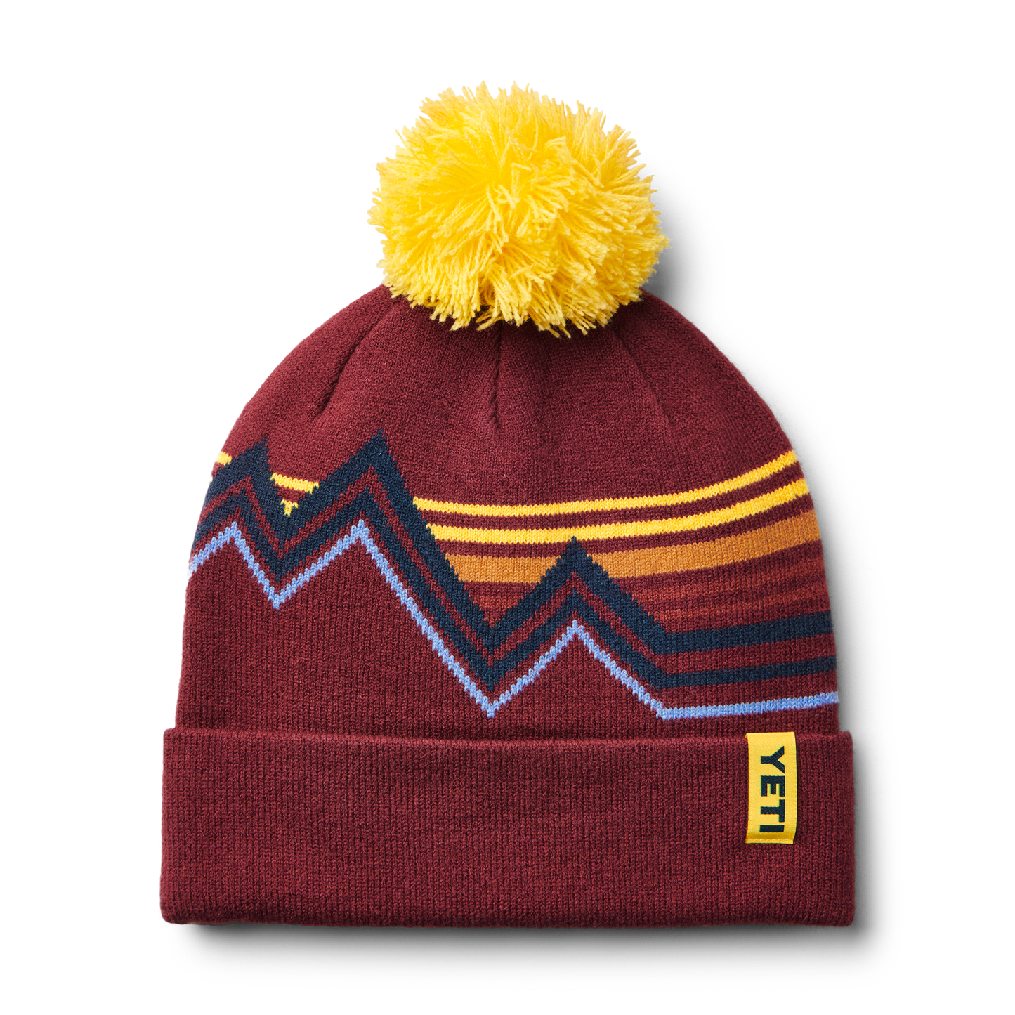 YETI Freestyle Pom Beanie Rust/Yellow