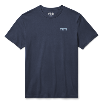 YETI Fishing Bass Short Sleeve T-Shirt Navy