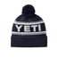 YETI Logo Retro Knit Beanie Navy/White
