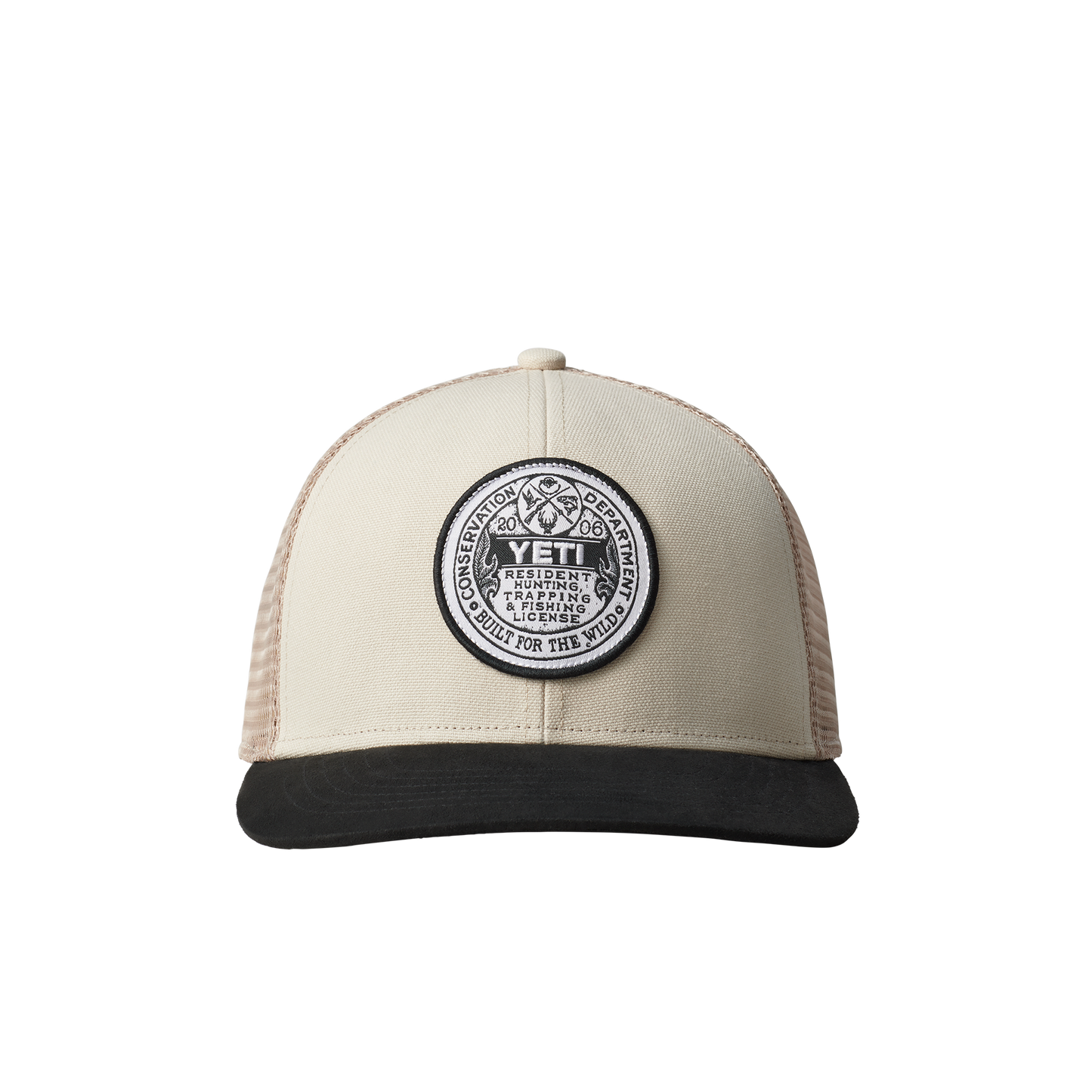 YETI Trapping License Trucker Hat Sharptail Taupe/Black