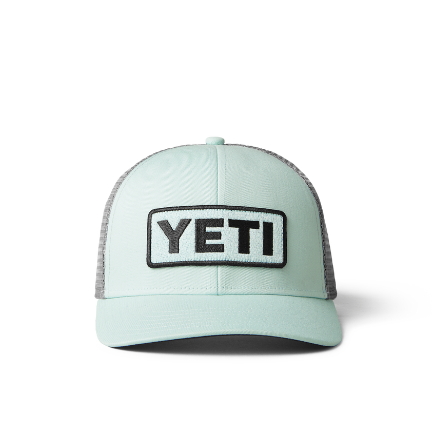 YETI Logo Badge Trucker Hat Ice Mint