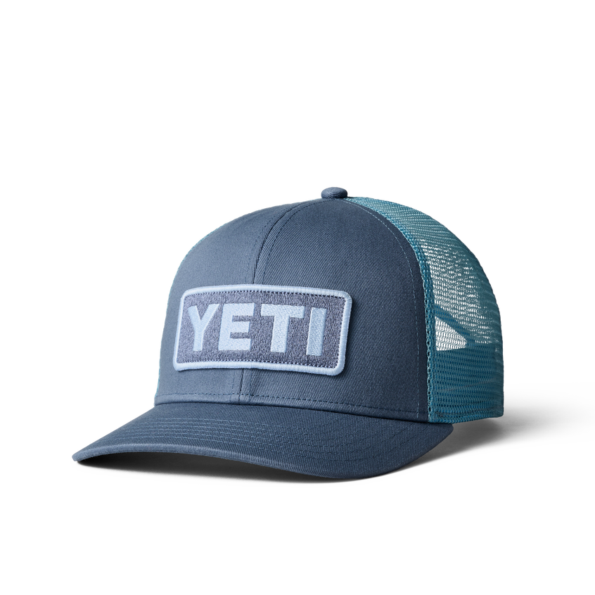 YETI Logo Badge Trucker Hat Indigo
