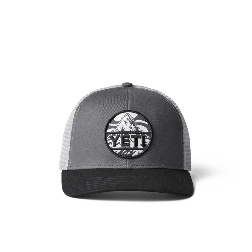 YETI Mountain Badge Trucker Hat Black